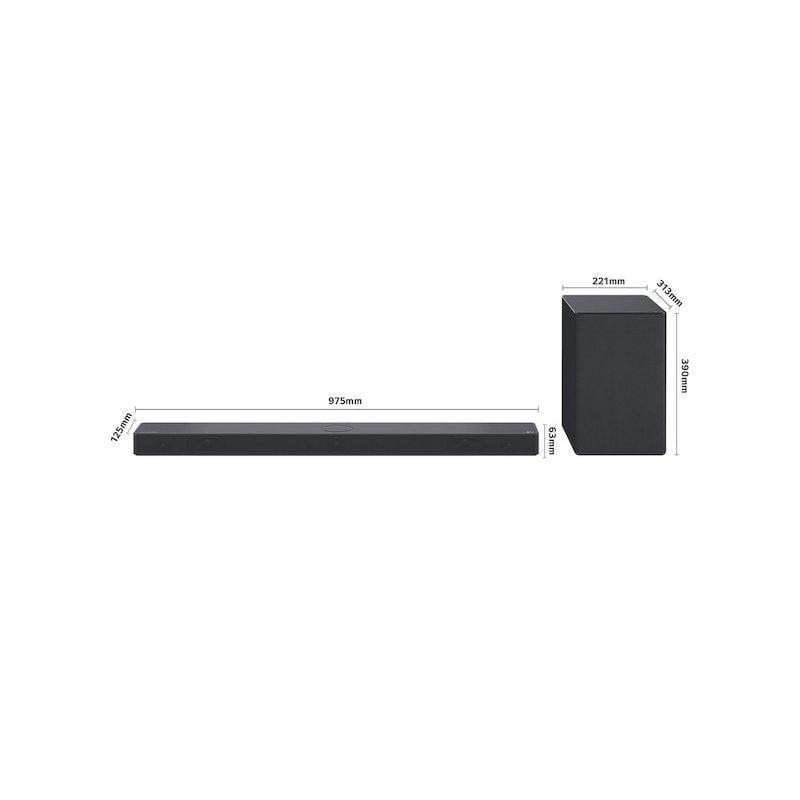 Detalle de LG SC9S: Barra de sonido 3.1.3 con Dolby Atmos, 400 W y IA para cine en casa