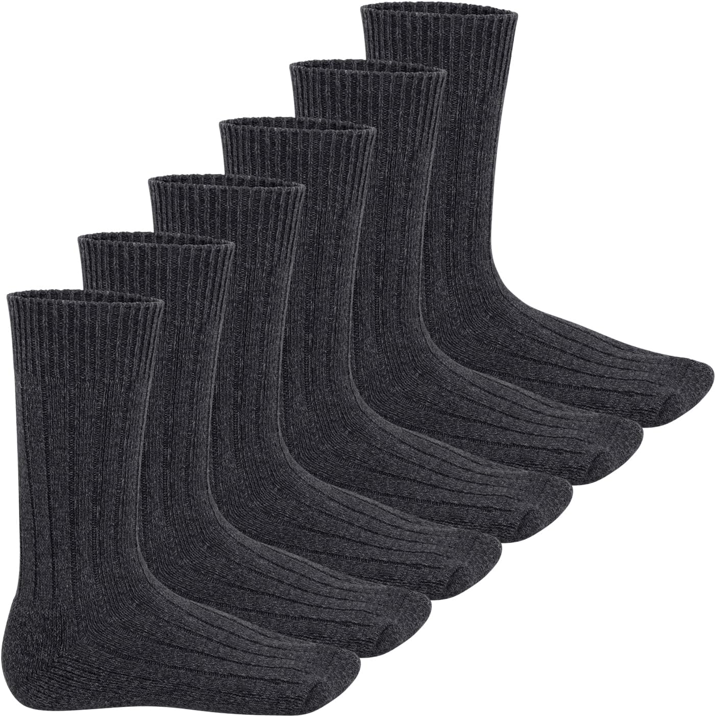 Detalle de Footstar Noorse wollen wintersokken voor heren, 6 paar met badstofzool