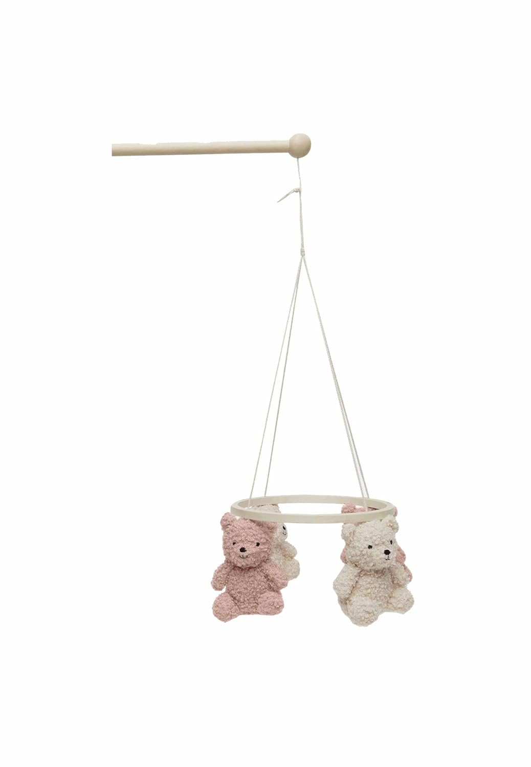 Thumbnail 3 de Jollein Mobile – Teddy Bear Wild Rose/Naturel: Niedliches Baby-Mobile für Bettchen
