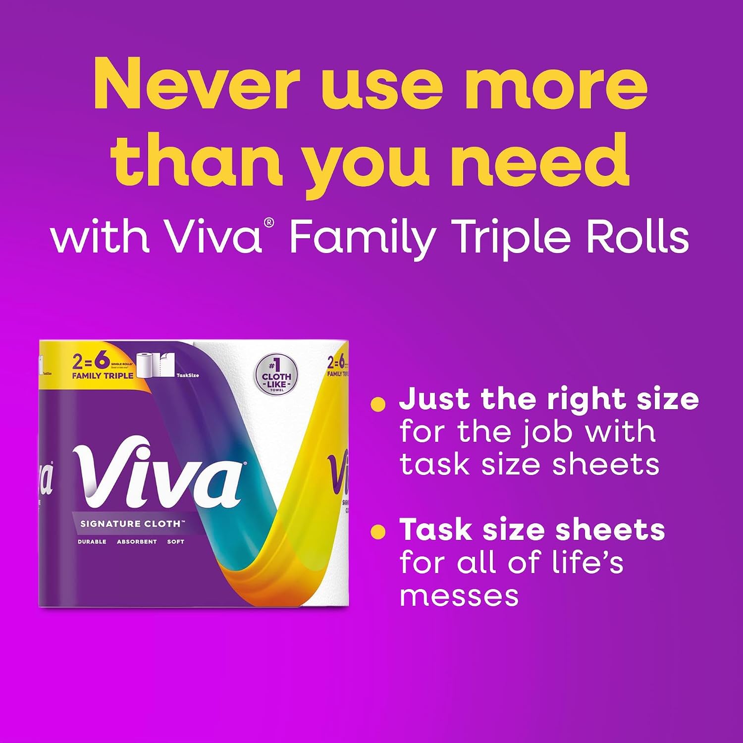 Thumbnail 6 de Viva Cloth-like Paper Towels 141 sheets
