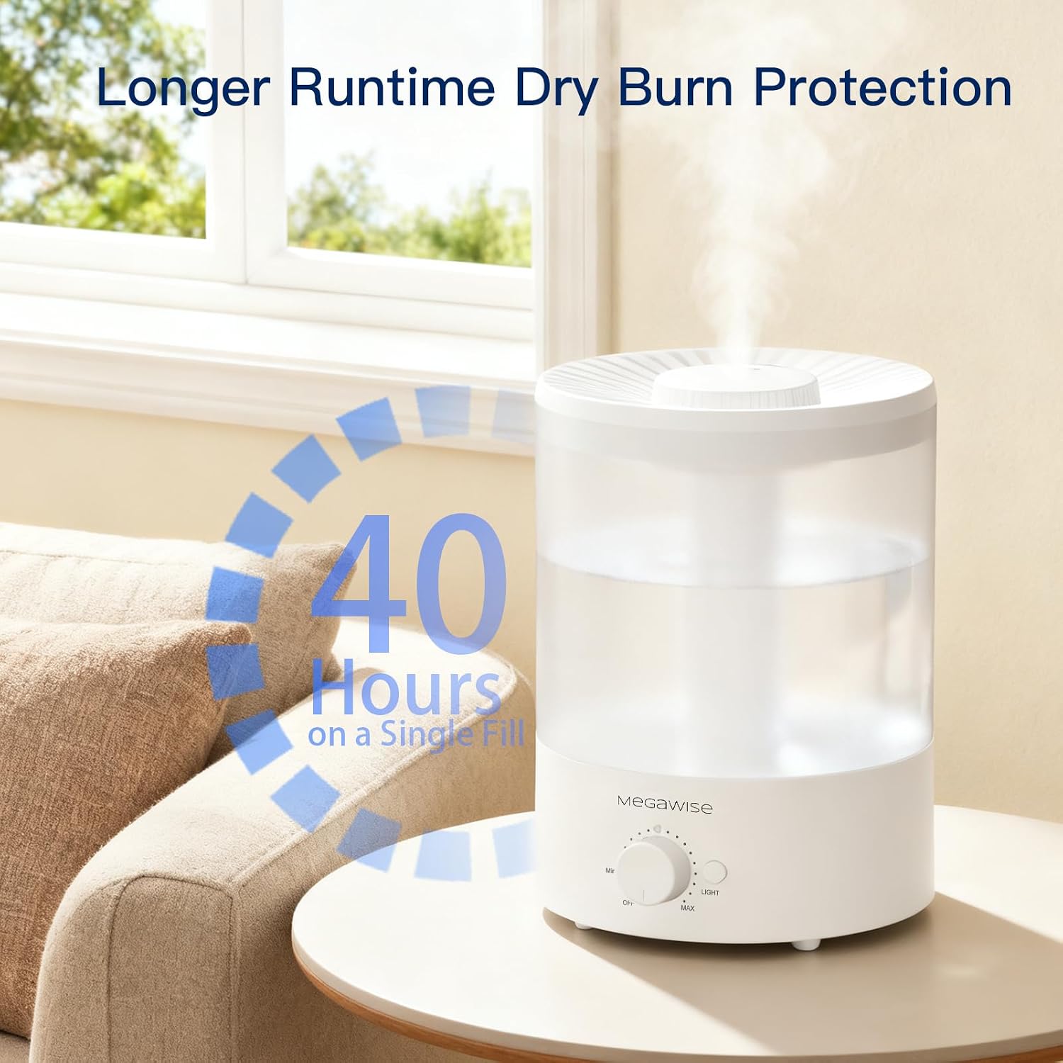Thumbnail 3 de MegaWise Healthy Top-Refill Cool Mist Humidifier