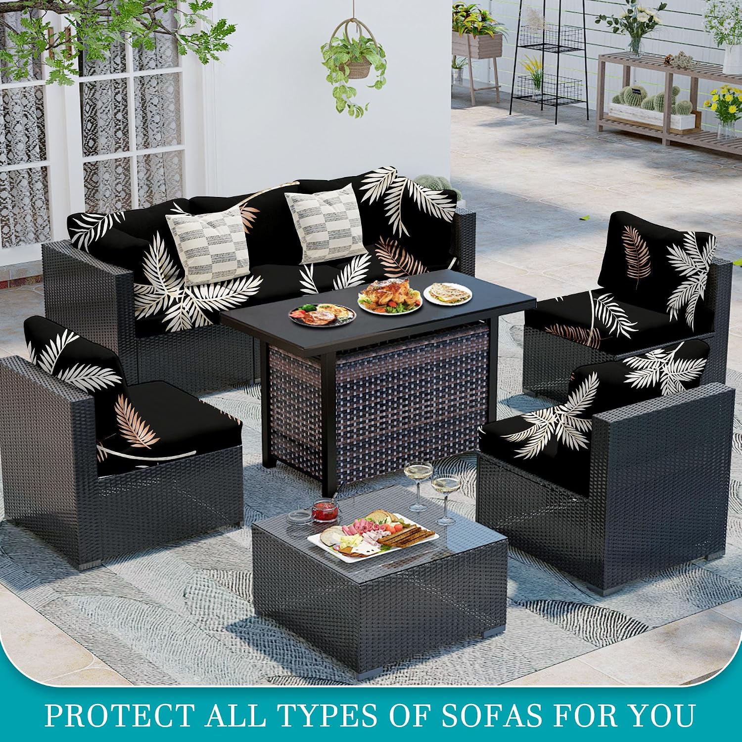 Thumbnail 4 de Outdoor Cushion Covers, 14-Piece Set