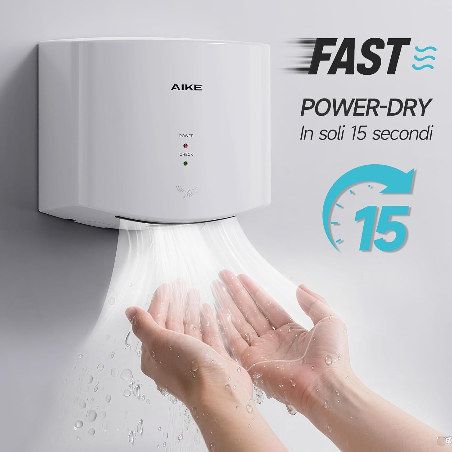 Thumbnail 1 de AIKE Air Wiper asciugamani 1400W 220V