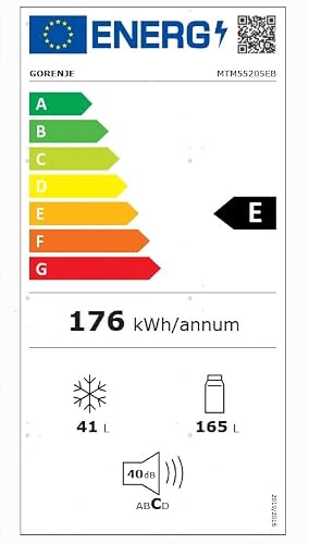 Thumbnail 10 de Hisense MTM55205EB Frigorifero Doppia Porta – 206 L, Nero, Illuminazione LED, Porte reversibili