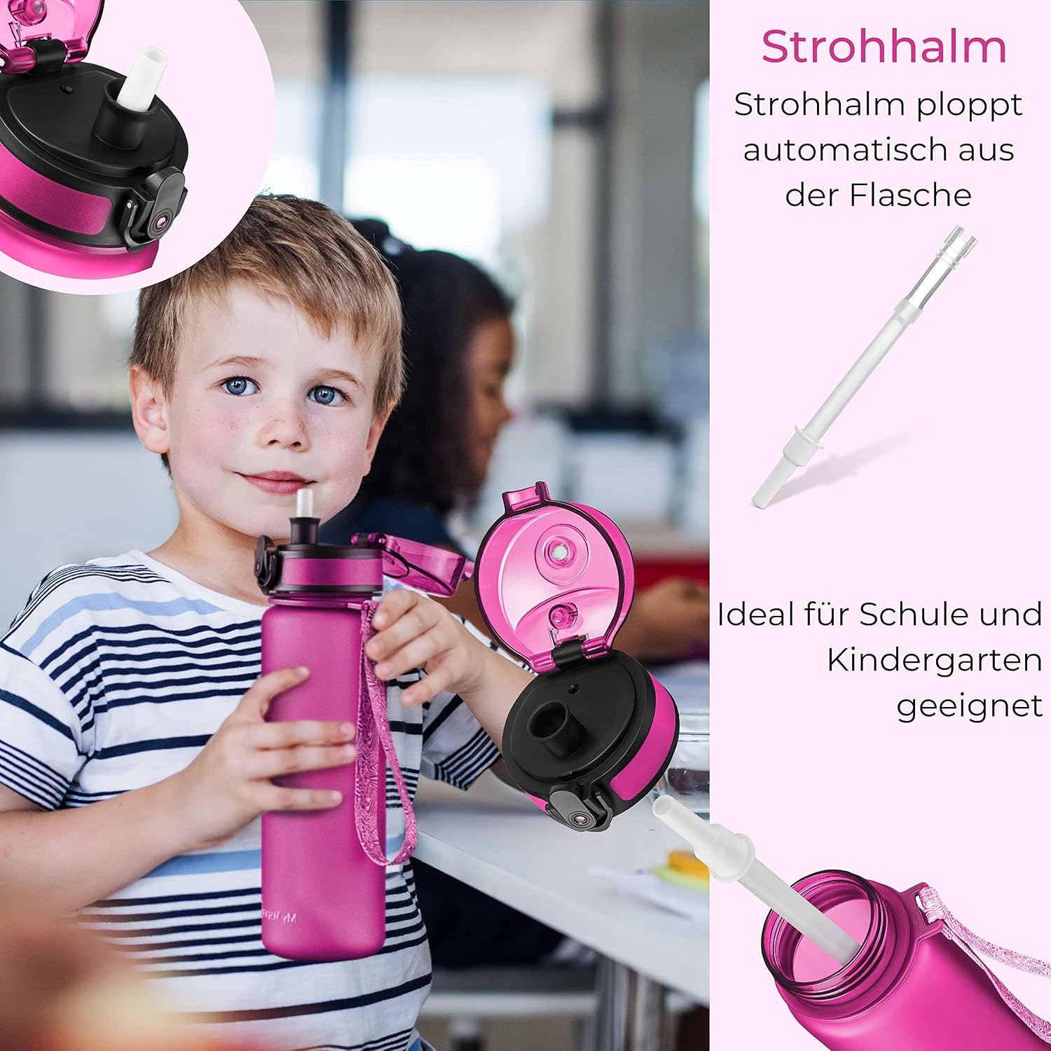 Thumbnail 3 de My Vesperbox Trinkflasche Kinder 500 ml – Auslaufsicher, BPA-frei, inkl. Ersatzdichtung