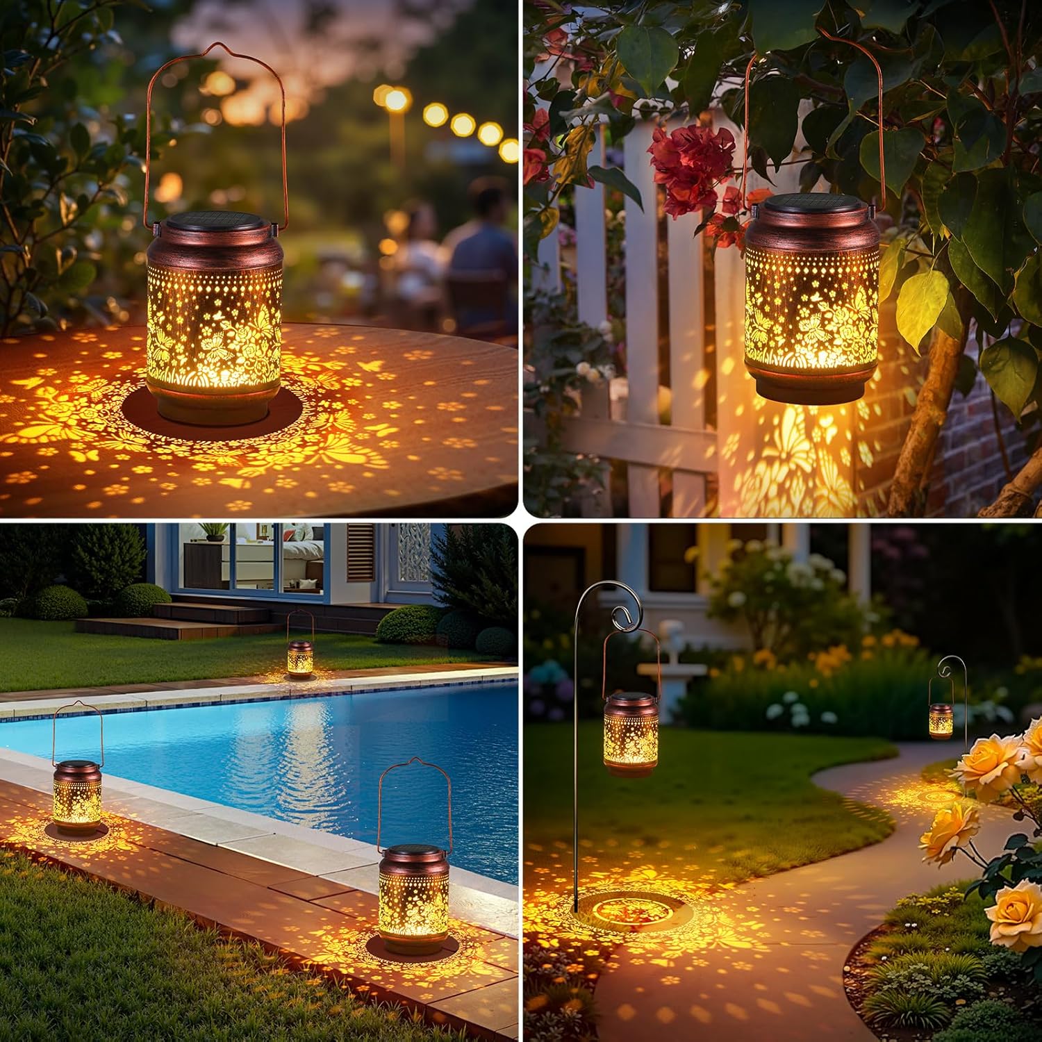 Thumbnail 6 de BUCASA solar garden lights 2 pack