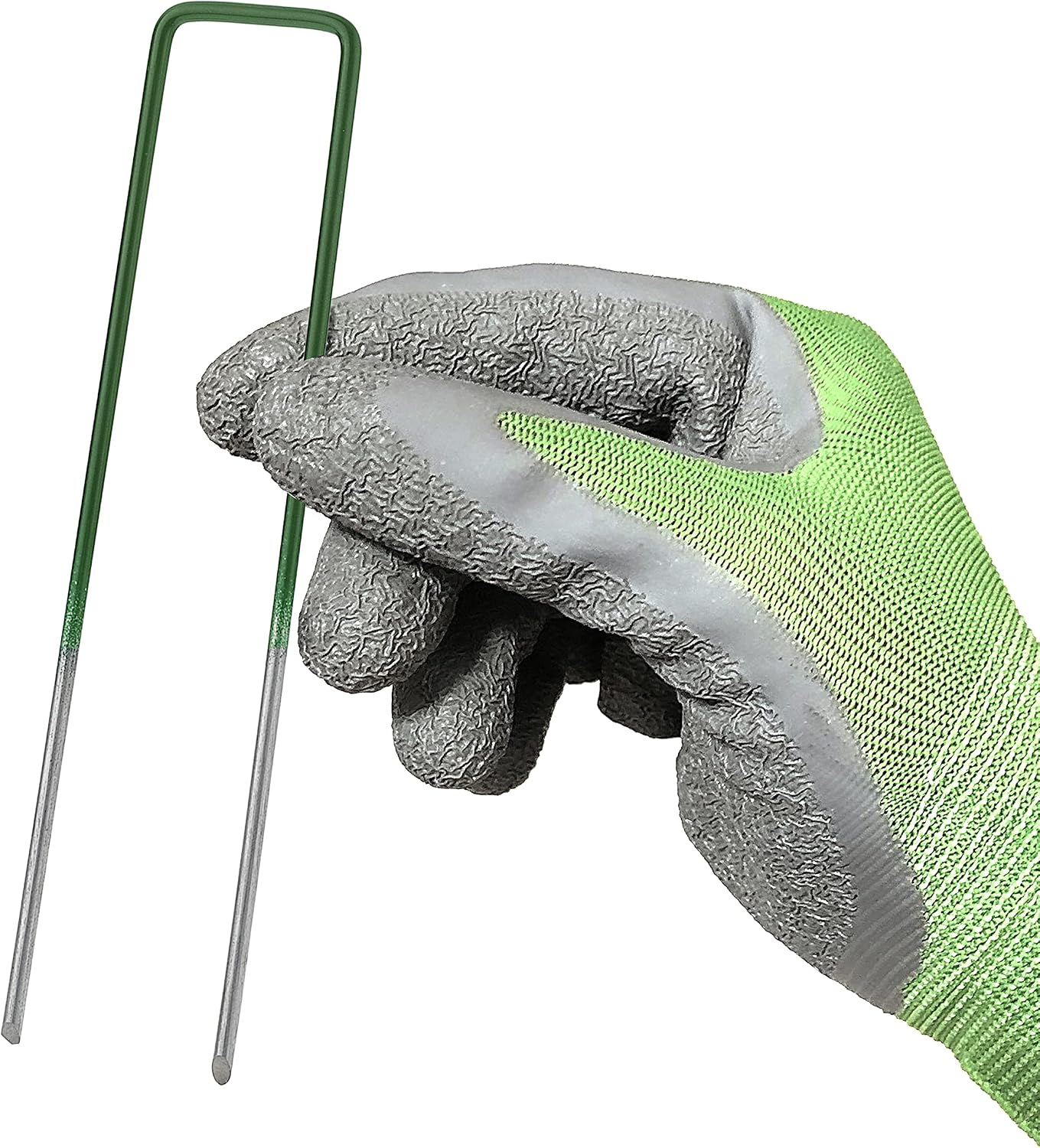 Detalle 2 de GardenMate 100 picchetti per fissaggio a terra in filo d’acciaio zincato a caldo (150 x 25 mm, filo 2,9 mm)
