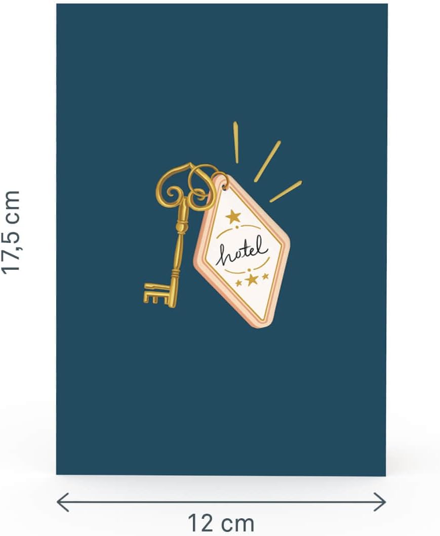 Thumbnail 3 de papercrush® Carte pop-up Chambre d’hôtel – bon d’achat 3D pour une nuit à l’hôtel et cadeau d’anniversaire voyage