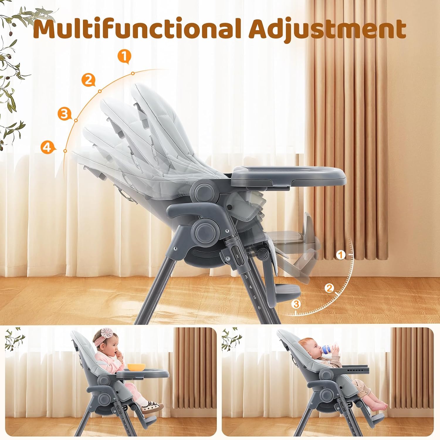 Detalle 2 de Ezebaby Seggiolone Ergonomico 6 altezze
