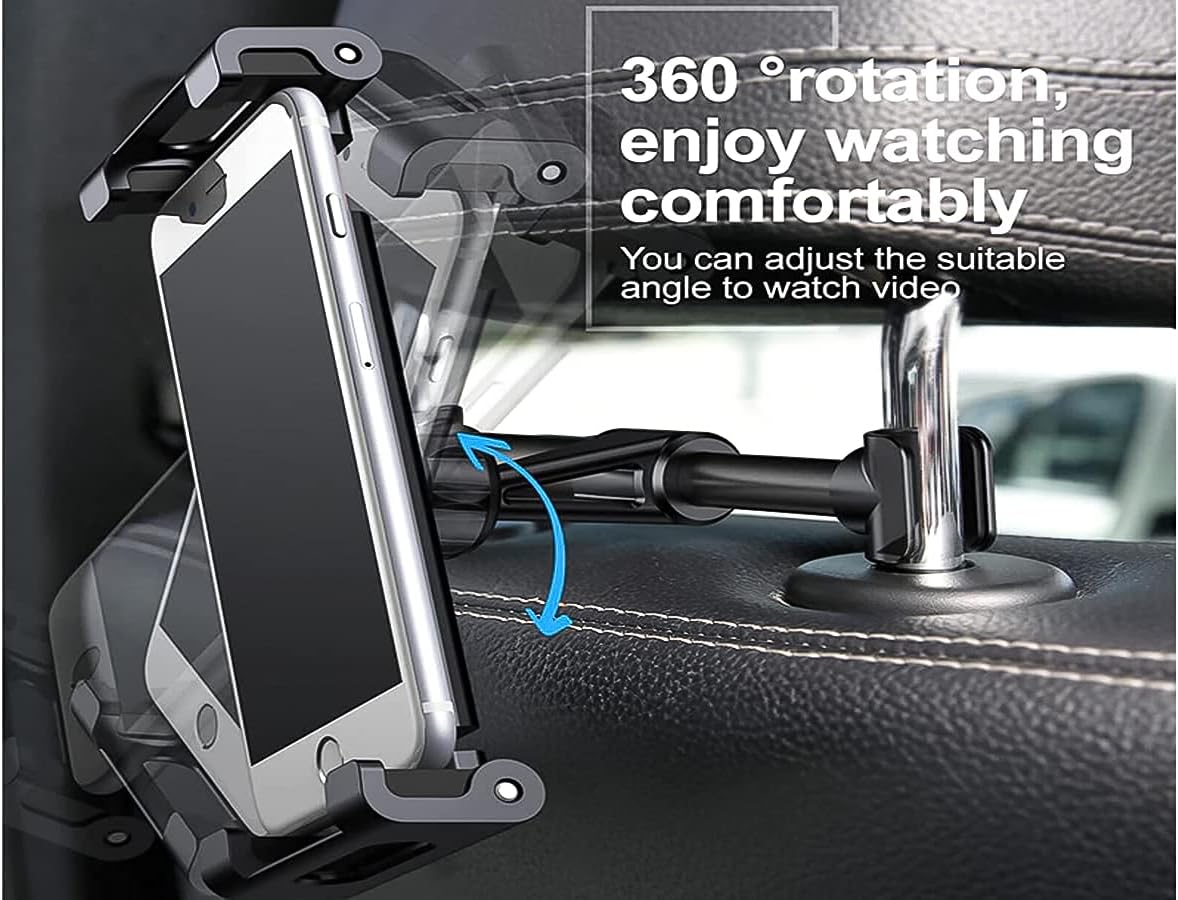 Thumbnail 3 de CARALL Porta Cellulare Poggiatesta Auto: supporto rotante 360° per smartphone o tablet 5–9