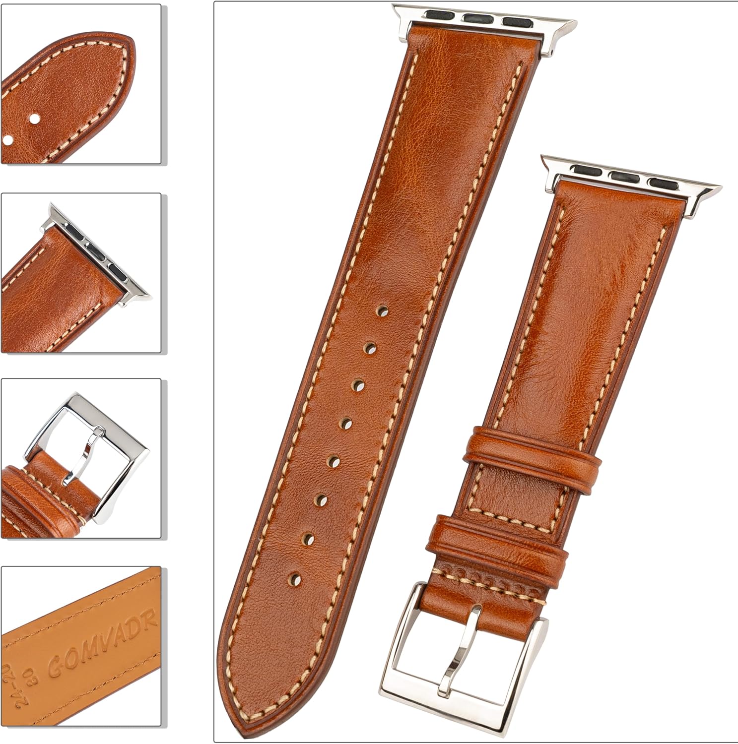 Thumbnail 6 de Leather Straps Compatible with Apple Watch 49 mm Ultra