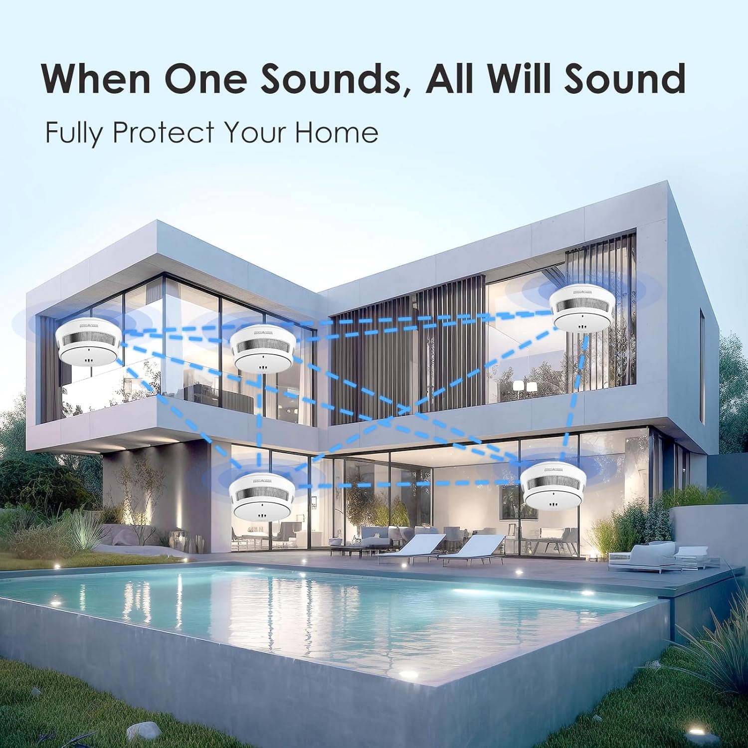 Thumbnail 2 de Détecteurs de fumée interconnectés 3‑pack 10 ans