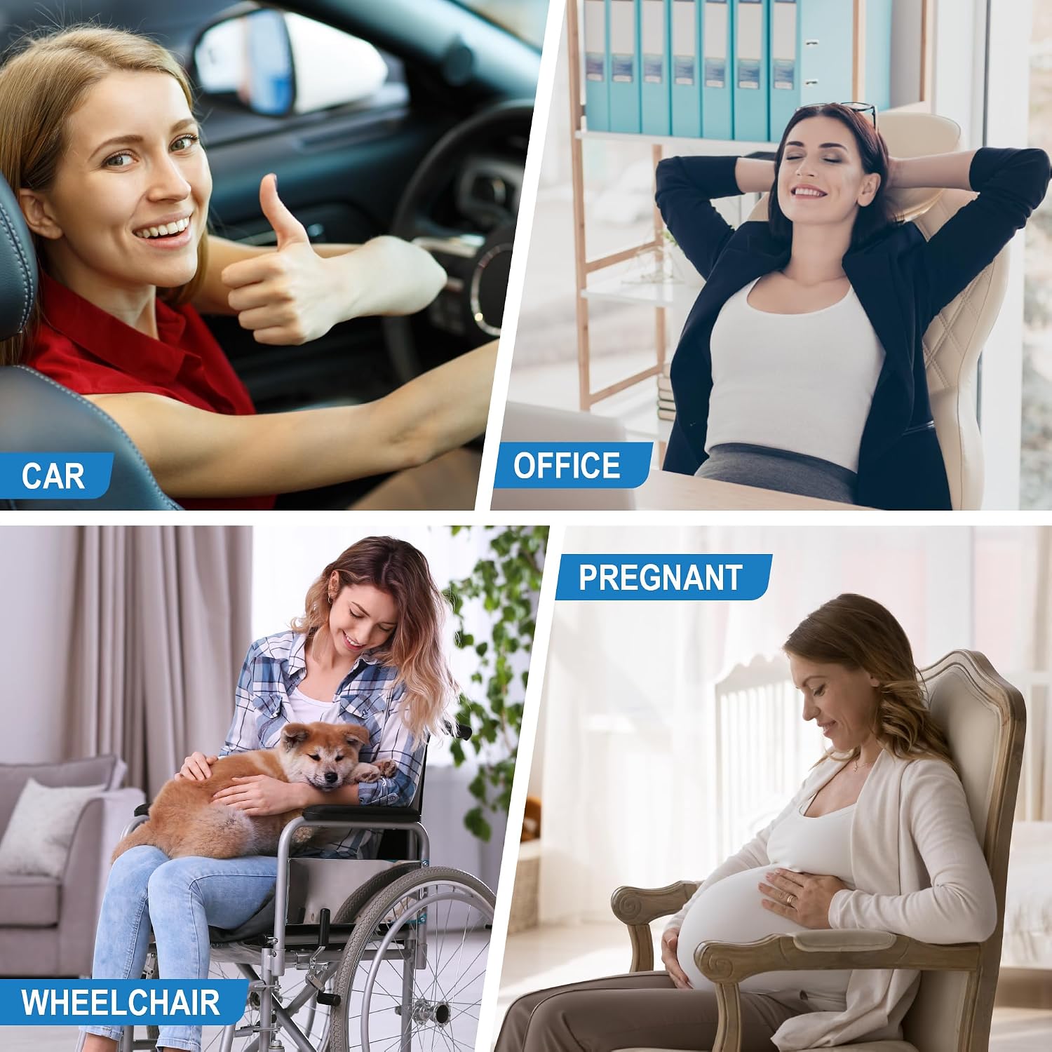 Thumbnail 6 de Lofty Aim Lumbar Support Pillow for Car with Memory Foam and Adjustable Straps