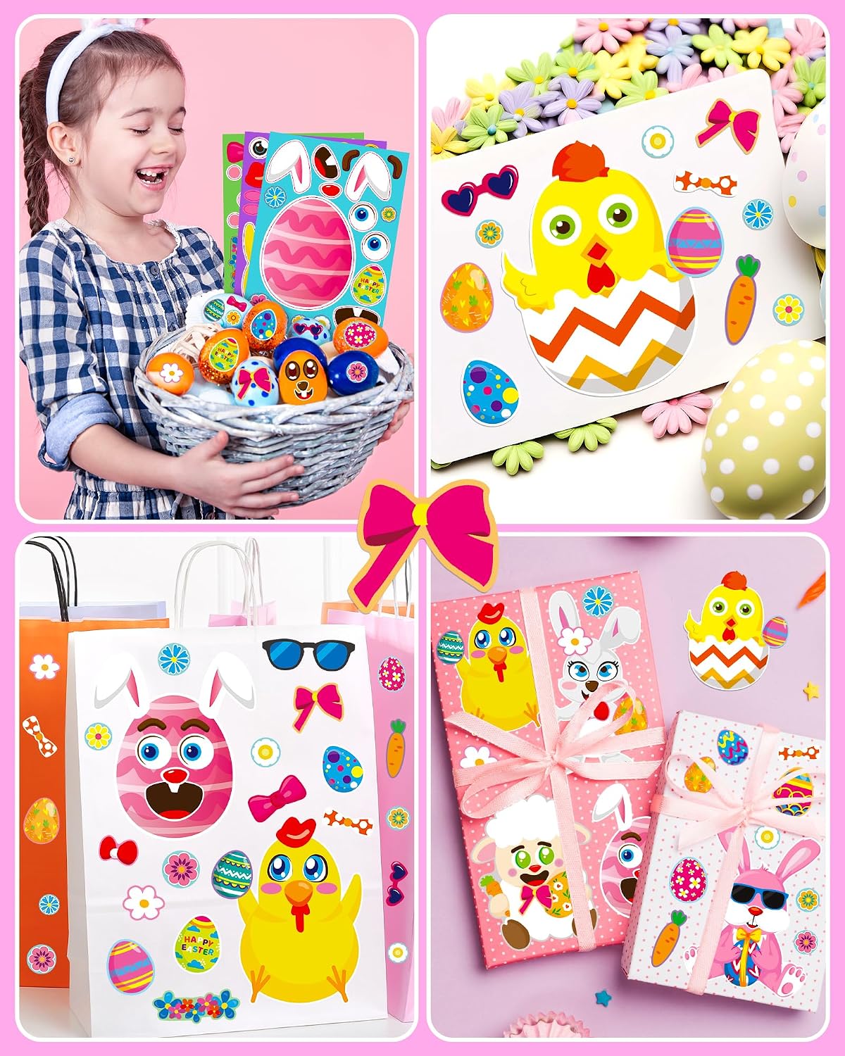 Detalle de Greingways 36 Sheets Easter Stickers for Kids 🐣