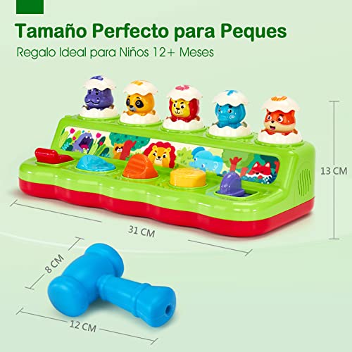 Thumbnail 7 de Jahaland Juguetes Niños 1 año - Animales Pop-up Interactivo con Luces y Sonidos