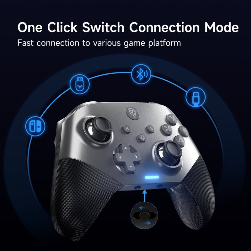 Detalle 2 de easysmx X10 Gamepad inalámbrico 1000mAh