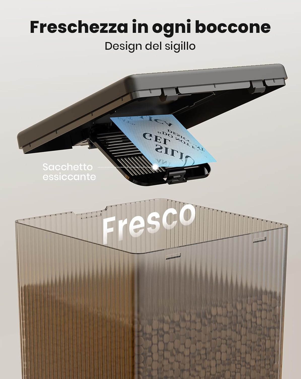 Thumbnail 1 de Oneisall Distributore Automatico Cibo Gatti 5L con Due Ciotole, Registratore Vocale e Alimentazione Bidirezionale