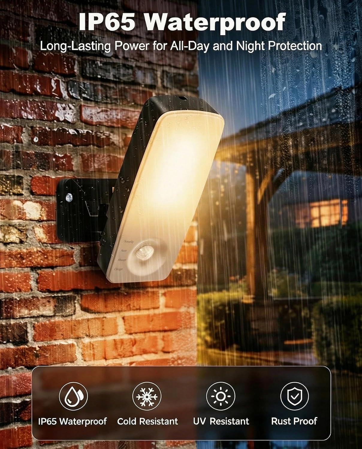 Thumbnail 6 de Vighep Rechargeable Outdoor Wall Light with Remote – 10000mAh, 600 Lumen, IP65