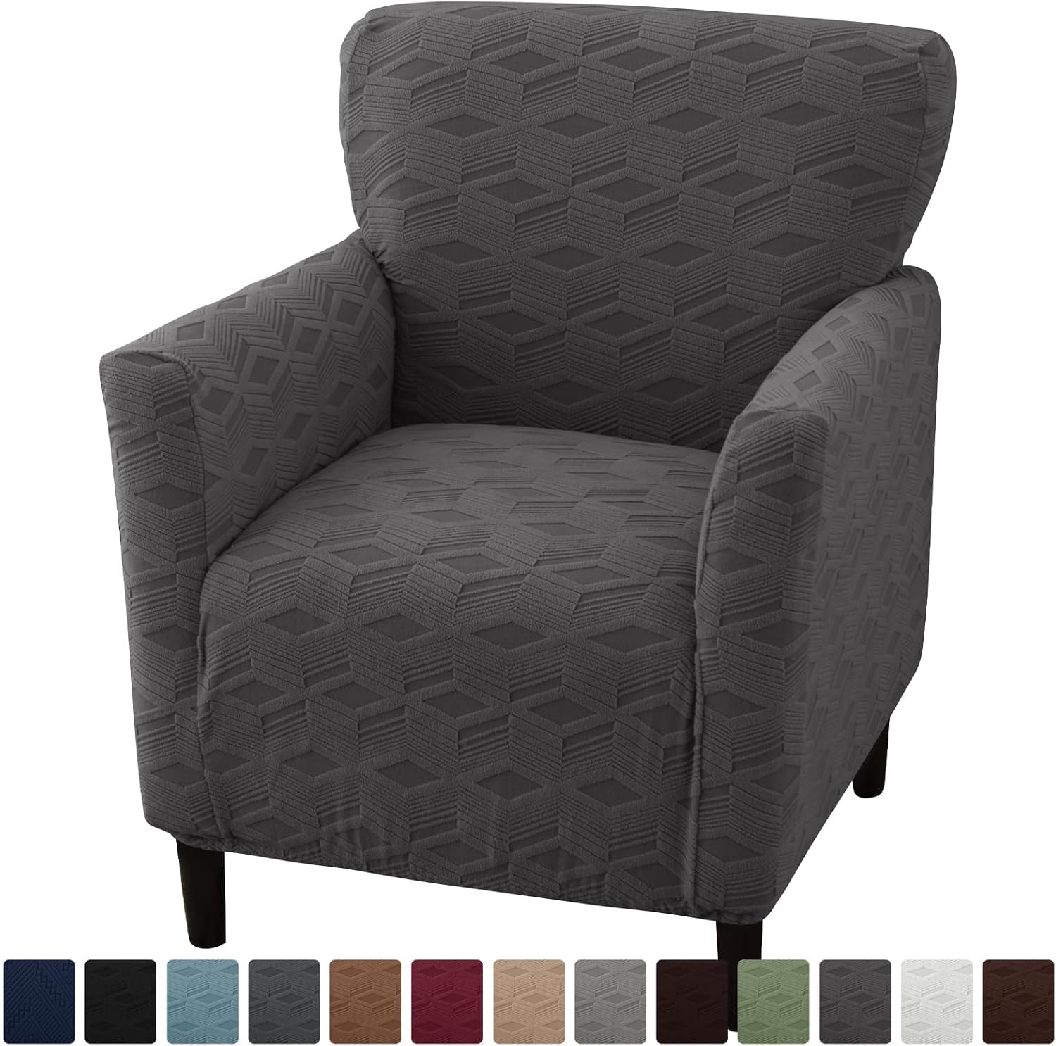 Detalle 2 de OKYUK Housse fauteuil de banquet extensible 1 pièce