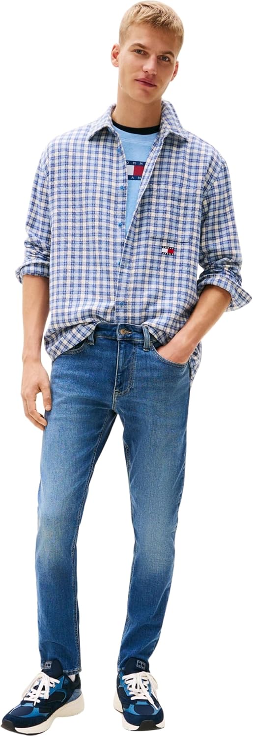 Detalle 2 de Tommy Jeans Men's Austin Slim Tapered Stretch Jeans