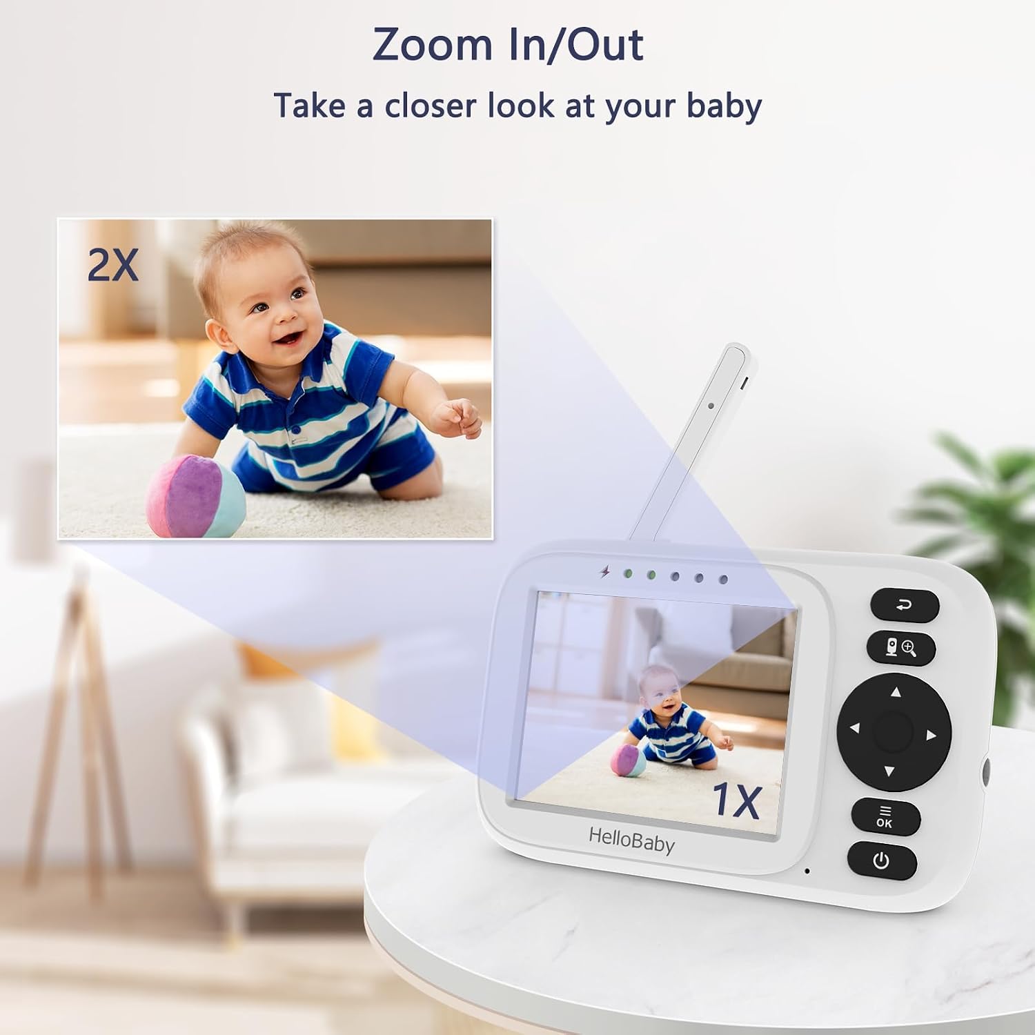 Thumbnail 6 de HelloBaby Baby Monitor Video e Audio 3.2" IPS