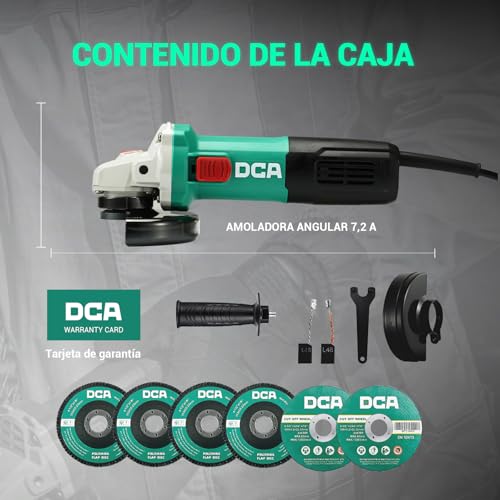 Thumbnail 7 de DCA Amoladora Angular 860W 125 mm: potencia, ligereza y control para cortes y desbaste