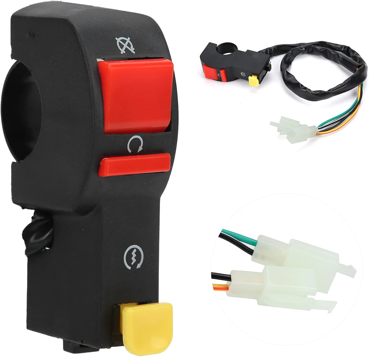 Detalle 2 de Motorcycle ATV Engine Stop/Start Button Switch for 50cc–125cc Dirt Bikes and ATVs