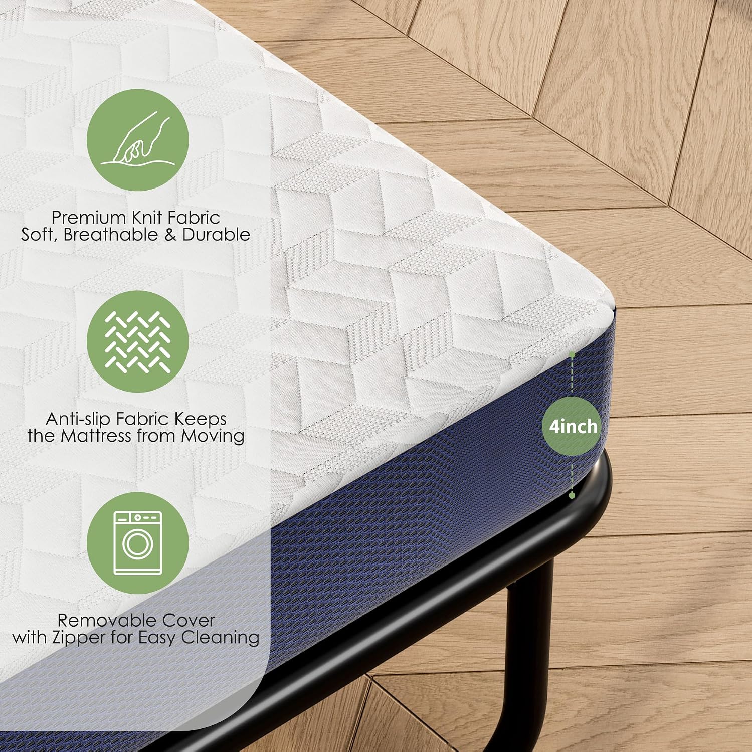 Thumbnail 6 de Wellynap Sofa Bed Mattress, 4-Inch