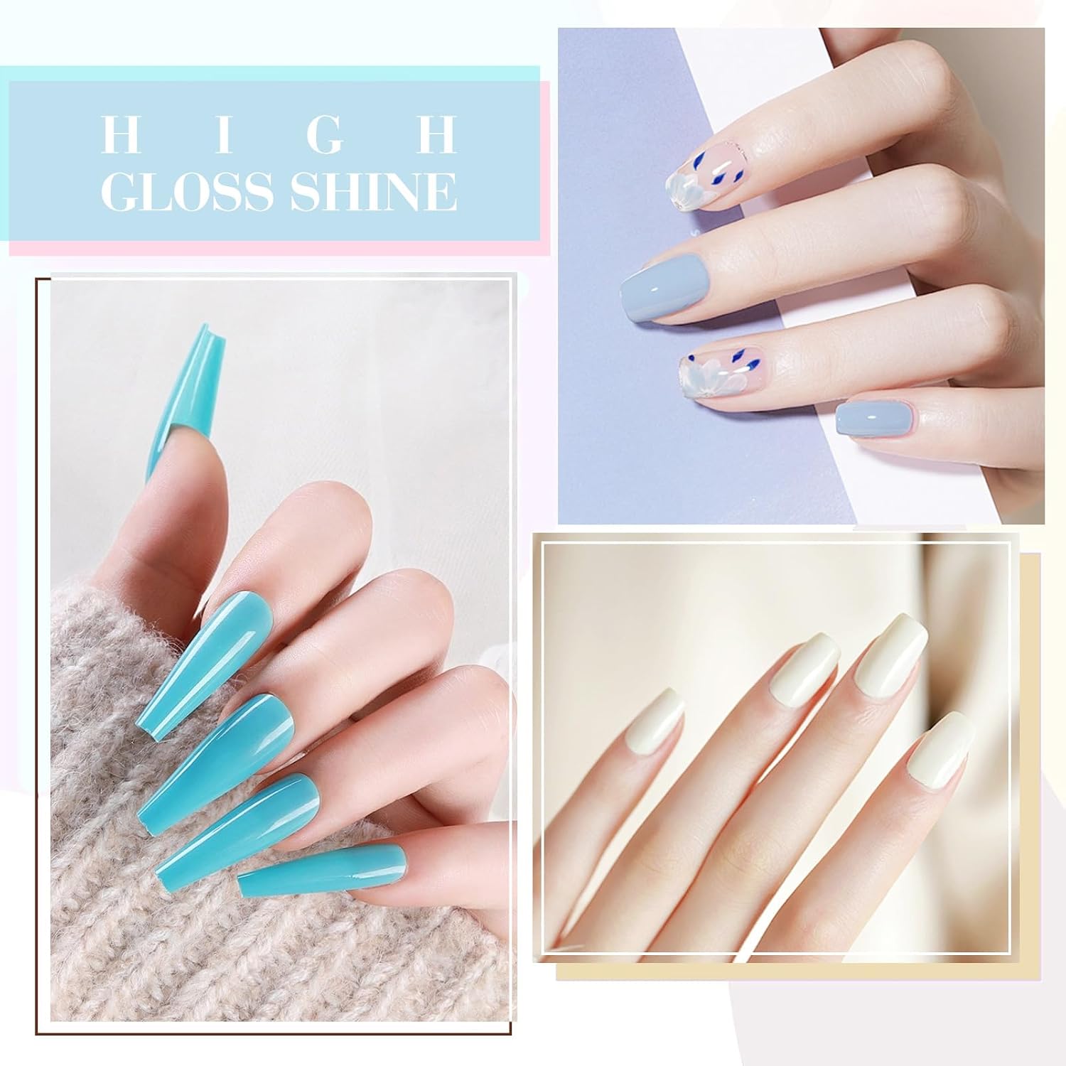Detalle 1 de CANNI Pastel Gel Nail Polish Set, 6 pack