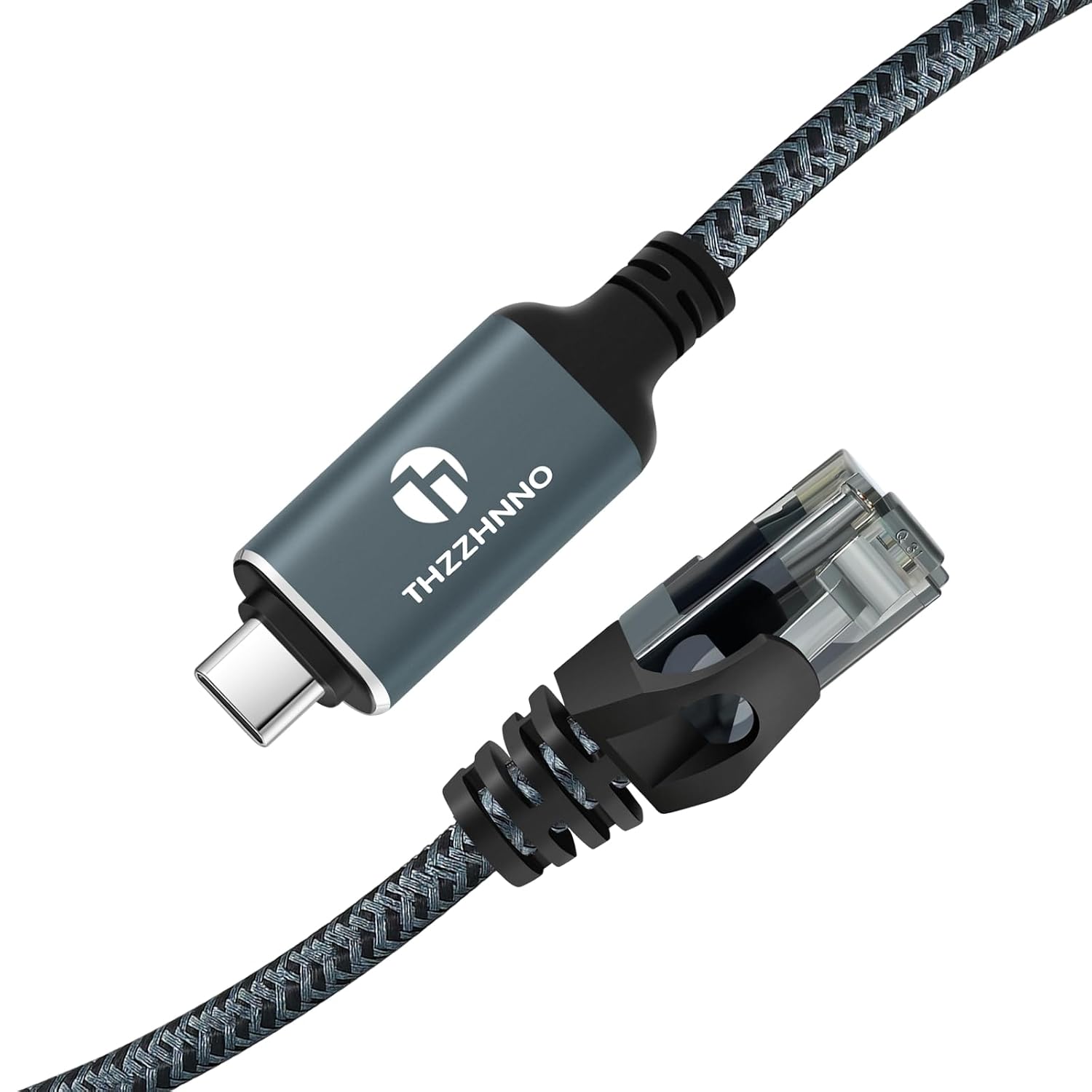 Thumbnail 6 de Thzzhnno Cavo Adattatore USB C a Ethernet 3m: RJ45 1 Gbps, USB-C a Gigabit LAN, compatibile Thunderbolt 3/4