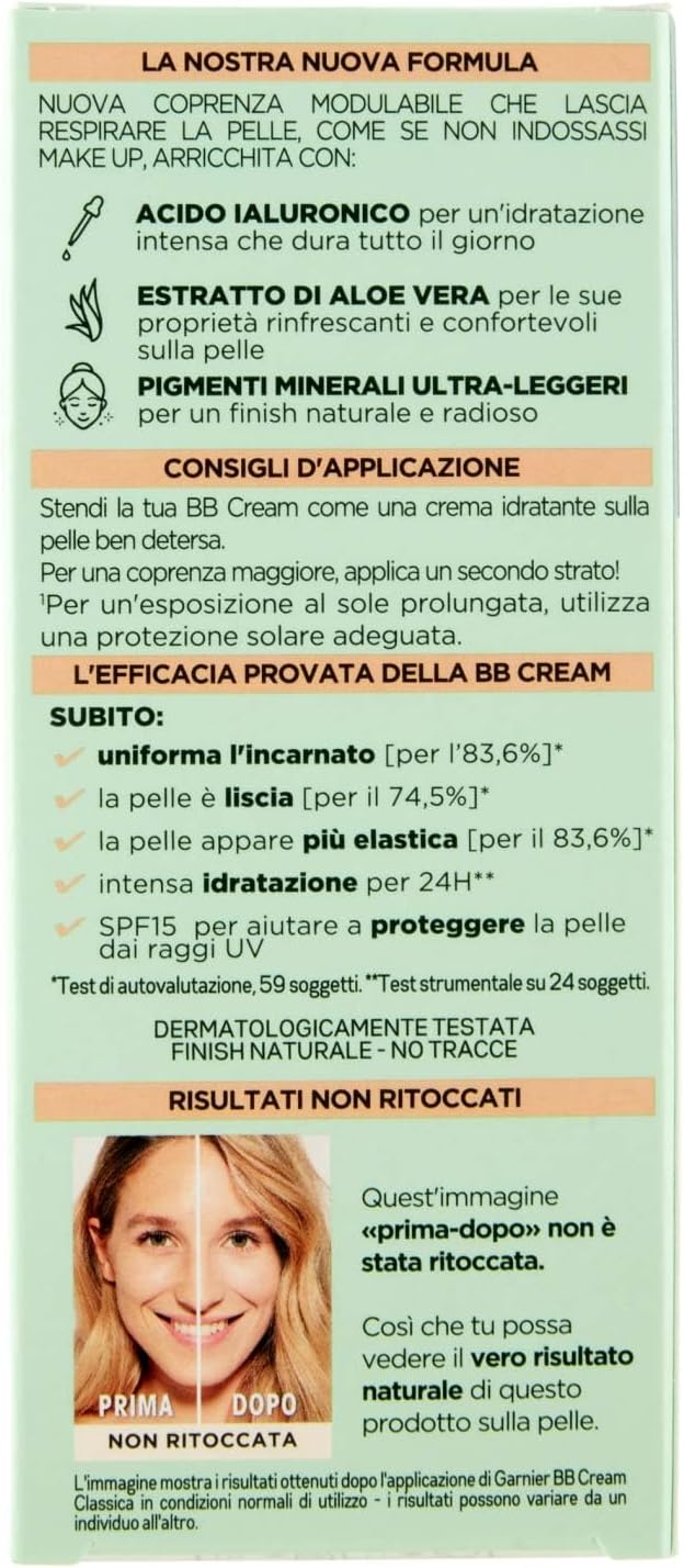 Thumbnail 2 de Garnier BB Cream Classica SkinActive “Pelle Uniforme e Idratata” SPF 15, tonalità Medio-Chiara