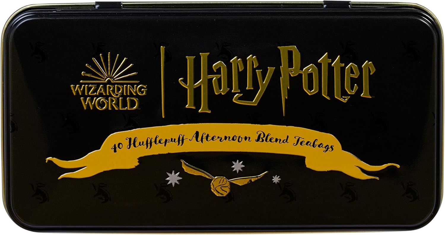Thumbnail 4 de New English Teas Official Harry Potter Hufflepuff Crest Tea Caddy with 40 English Afternoon Teabags
