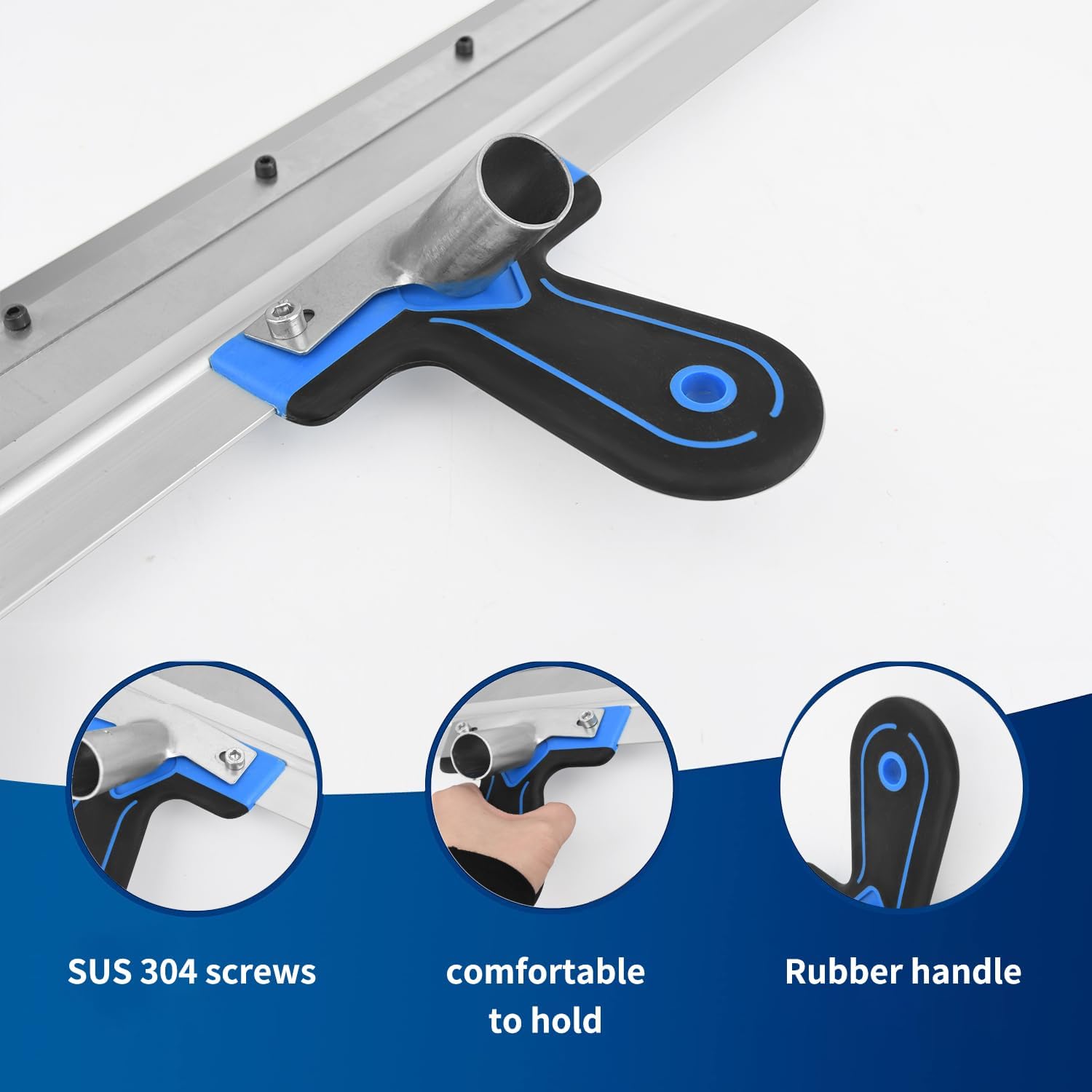 Detalle de Self-Levelling Cement Tool Kit: Stainless Steel, Spike Roller & Accessories