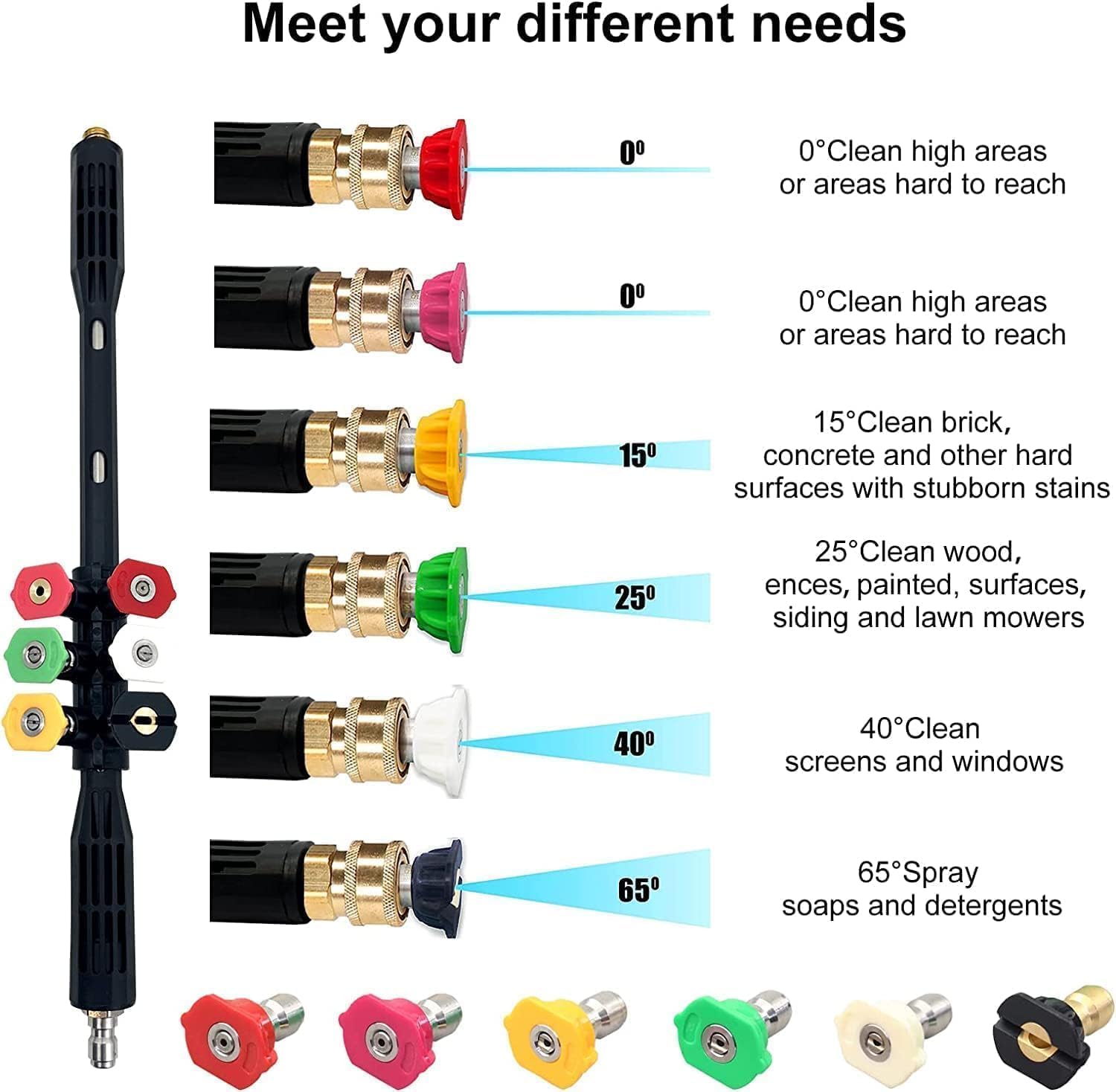Thumbnail 2 de Pressure Washer Extension Wand – 9 Pack for Gutter Cleaning and More