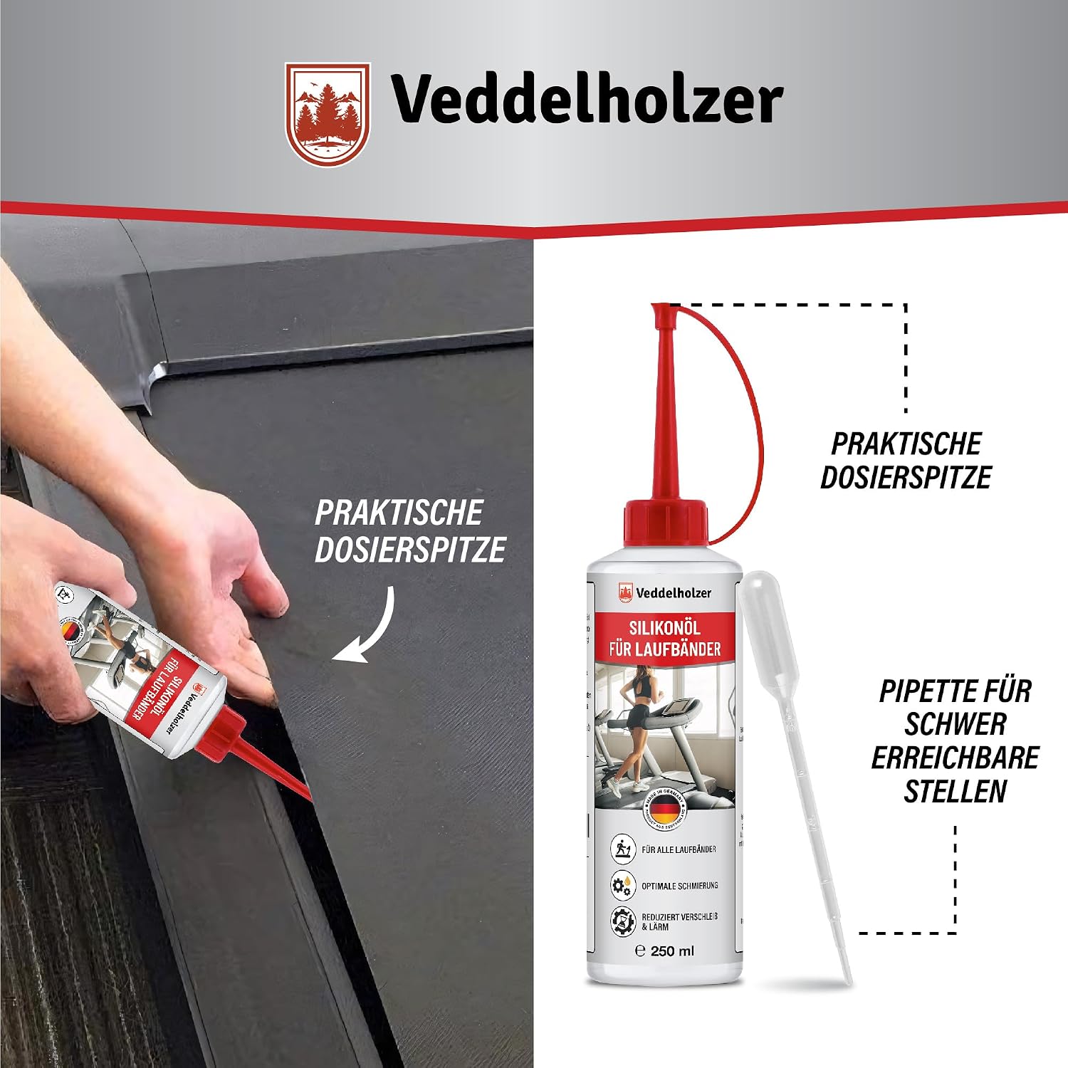 Detalle 2 de Veddelholzer 250 ml Silikonöl für Laufband