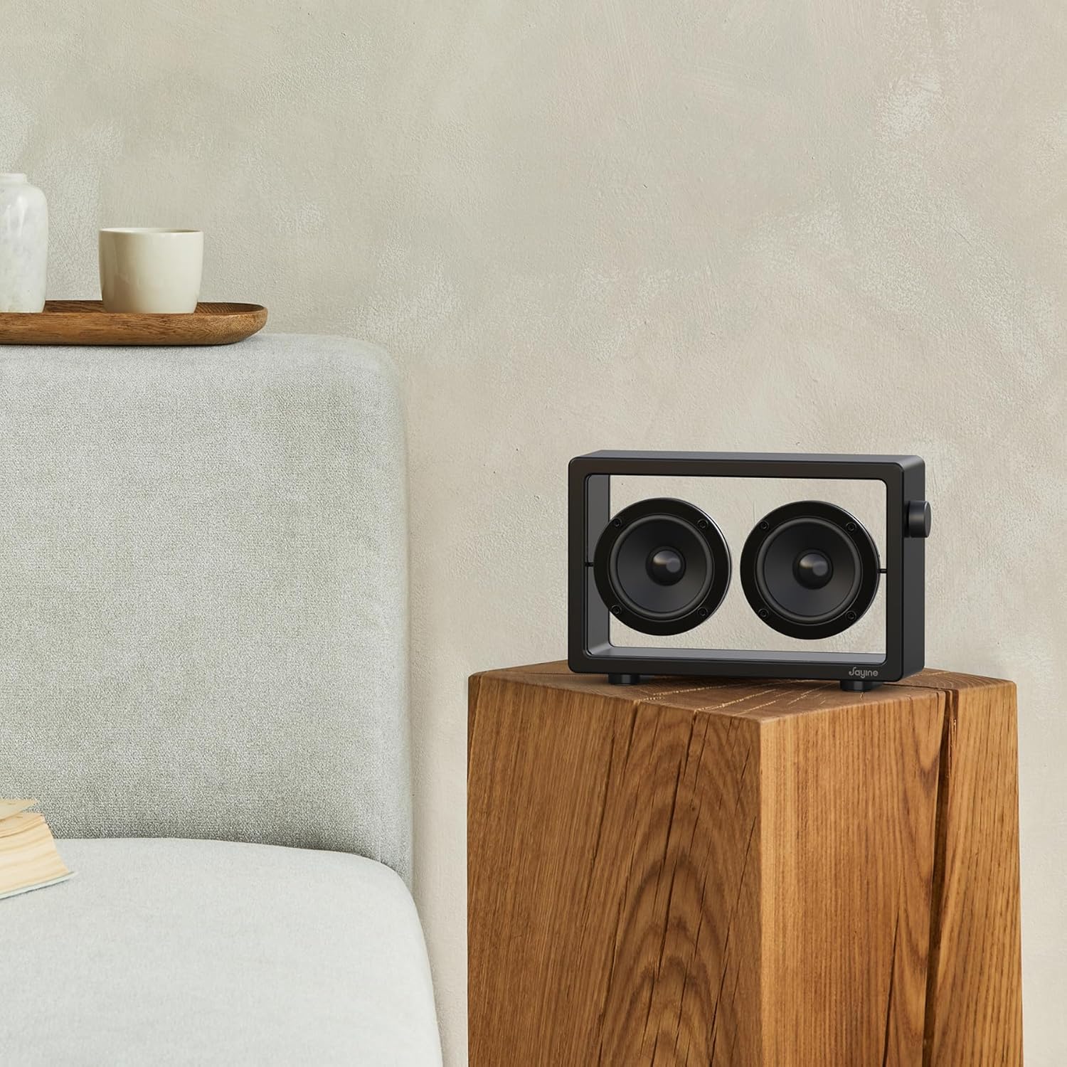 Thumbnail 6 de JAYINE Tragbarer Bluetooth-Lautsprecher (16 W, schwarz) mit Bluetooth 5.3 & AUX (3,5 mm)