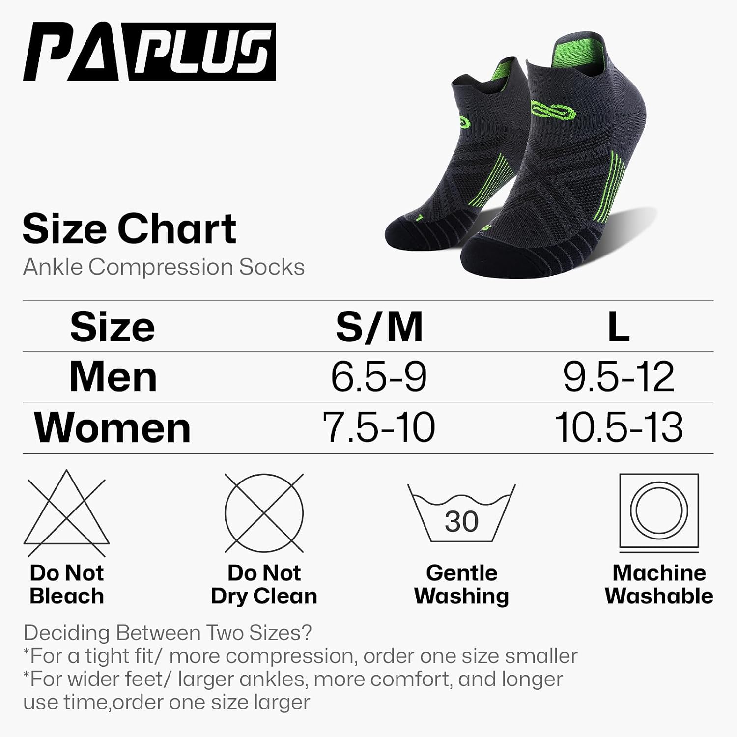 Detalle de PAPLUS Ankle Compression Sock 15-20 mmHg