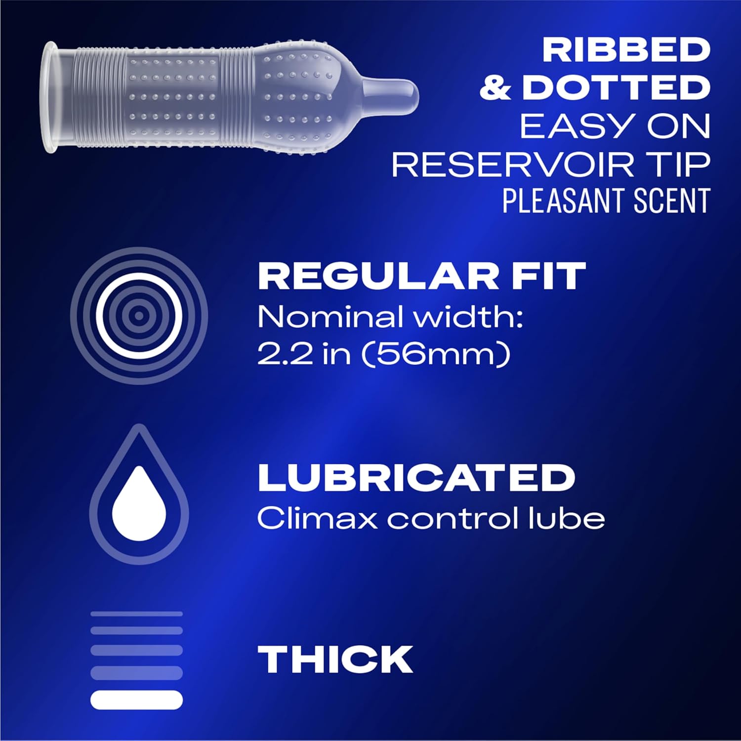 Thumbnail 1 de Durex Performax Intense Ribbed Condoms, 24-count ⚙