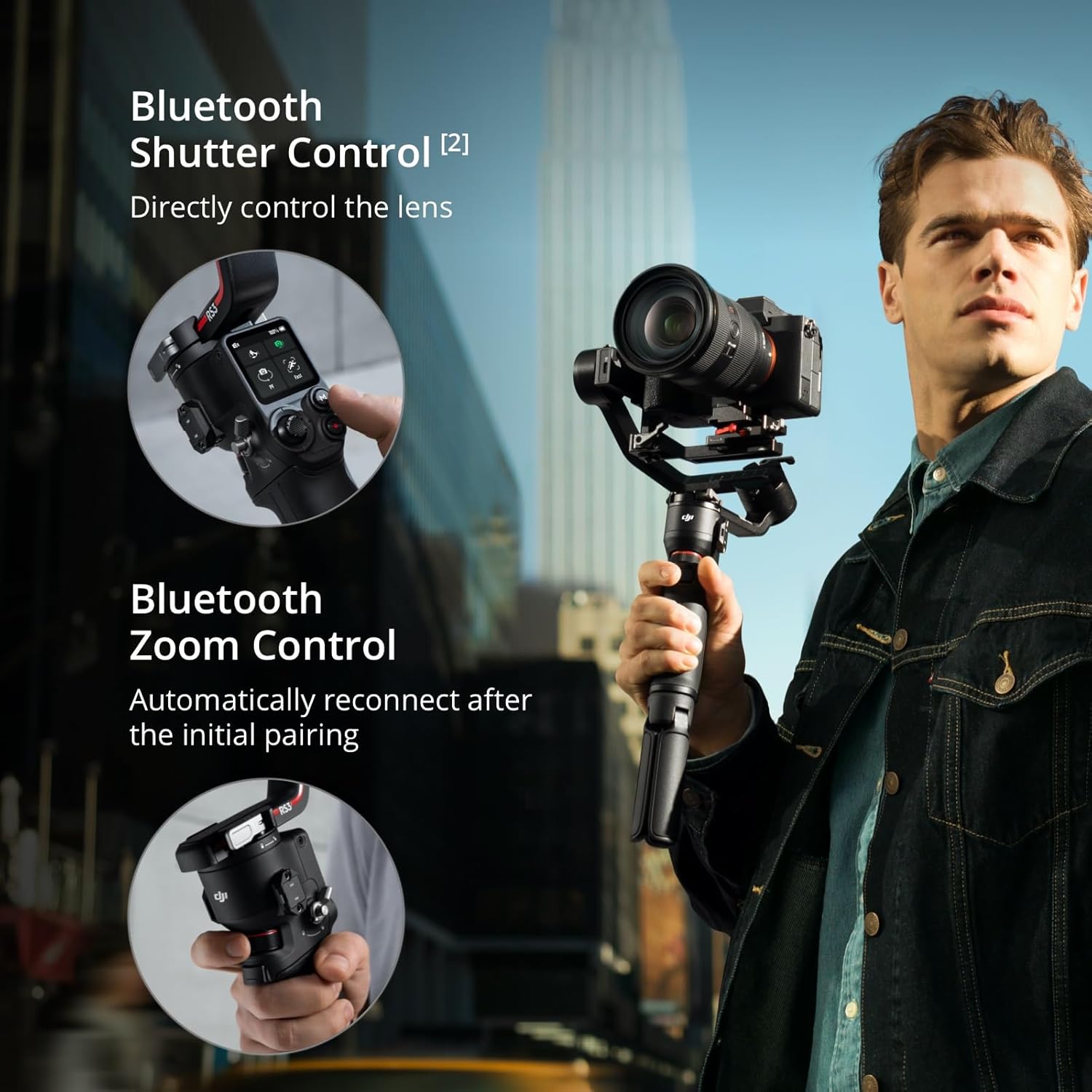 Detalle 1 de DJI RS 3 Mini gimbal stabilizer, 2 kg payload