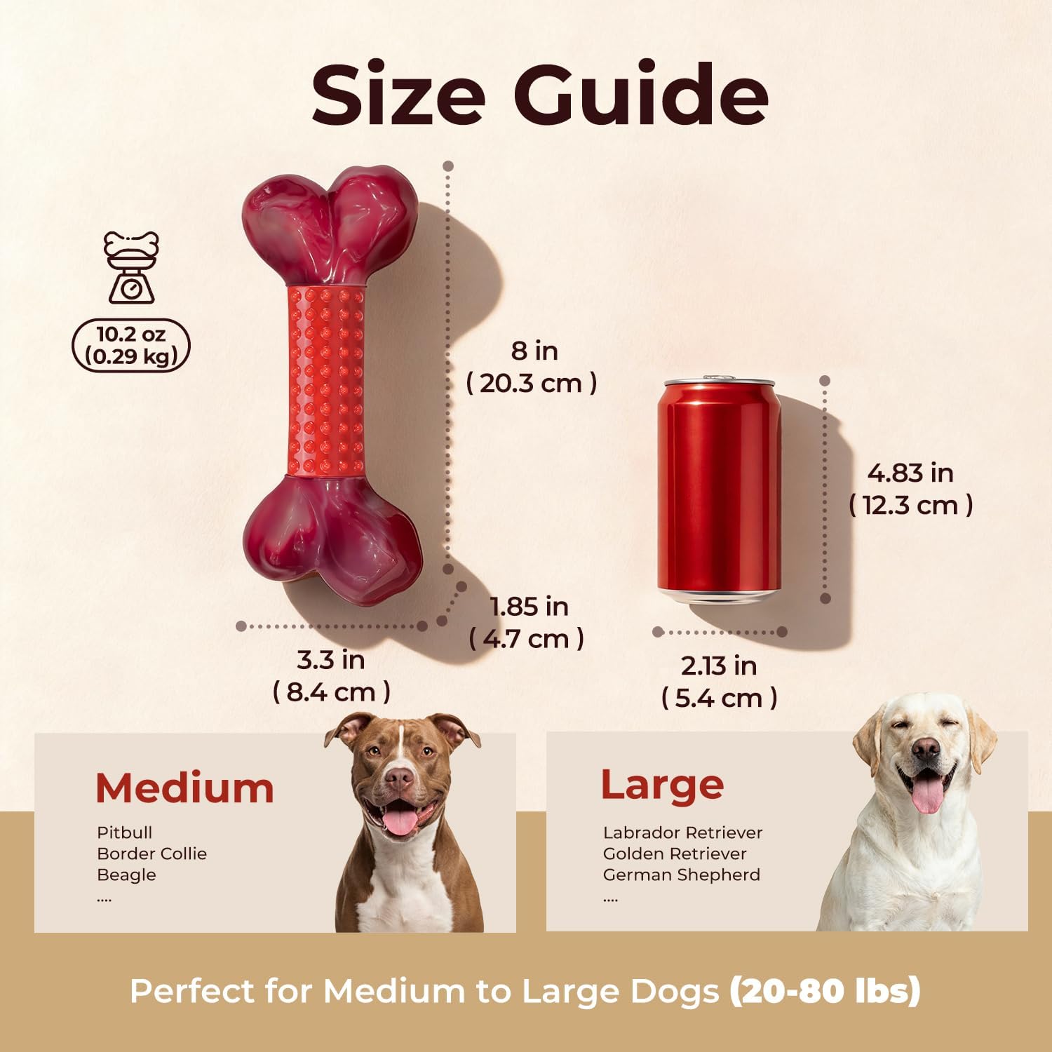 Thumbnail 1 de ChienBox Indestructible Nylon Chew Toy for Aggressive Chewers (Beef Flavour)