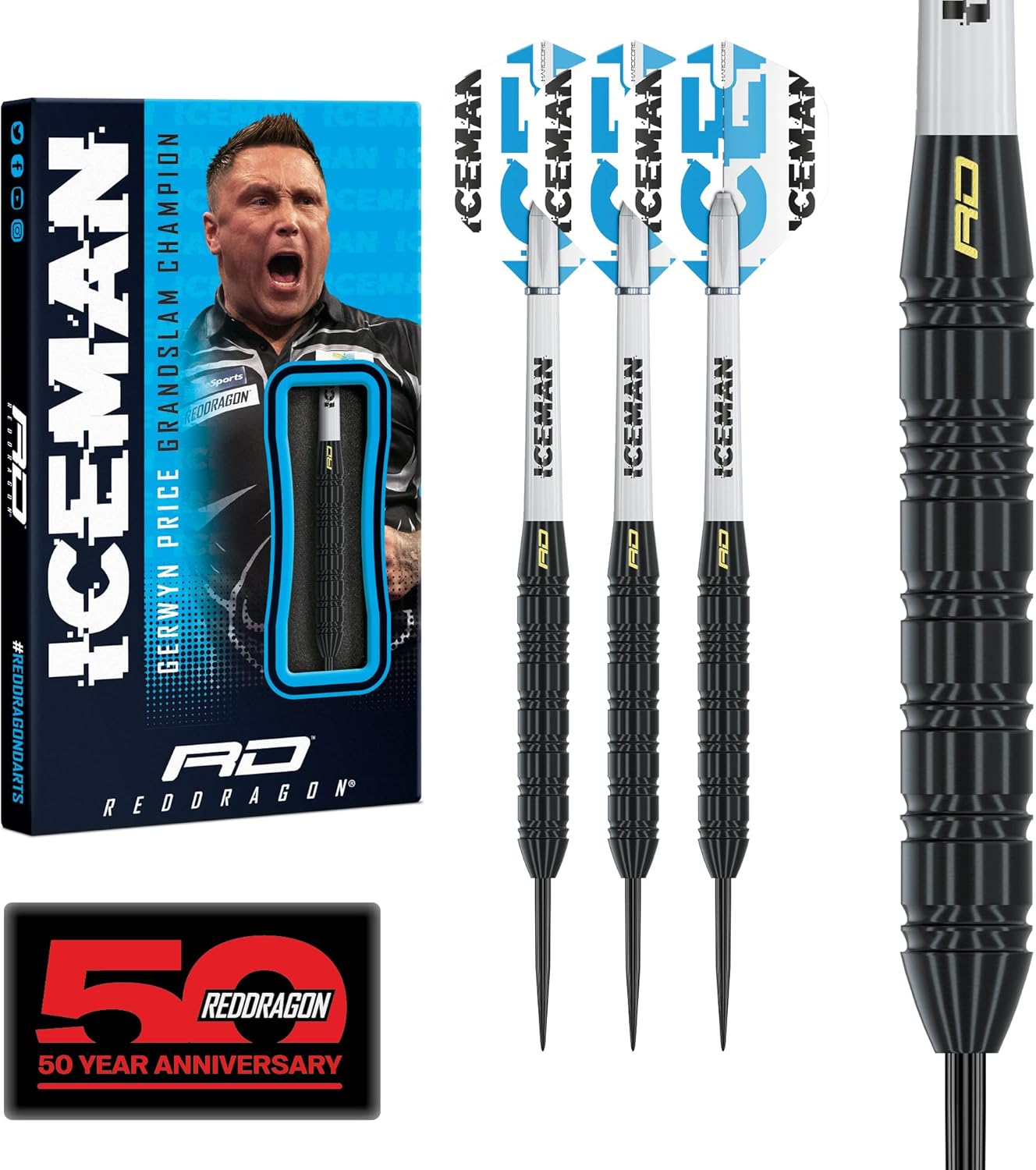 Thumbnail 6 de RED DRAGON Peter Wright Snakebite freccette in ottone