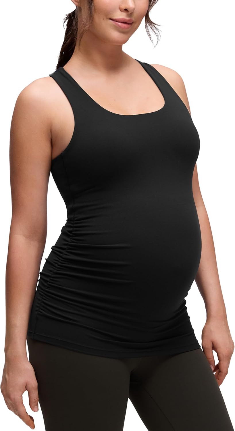 Detalle 2 de CRZ YOGA Butterluxe Donna Racerback Maternità – Cima imbottita con imbottiture removibili
