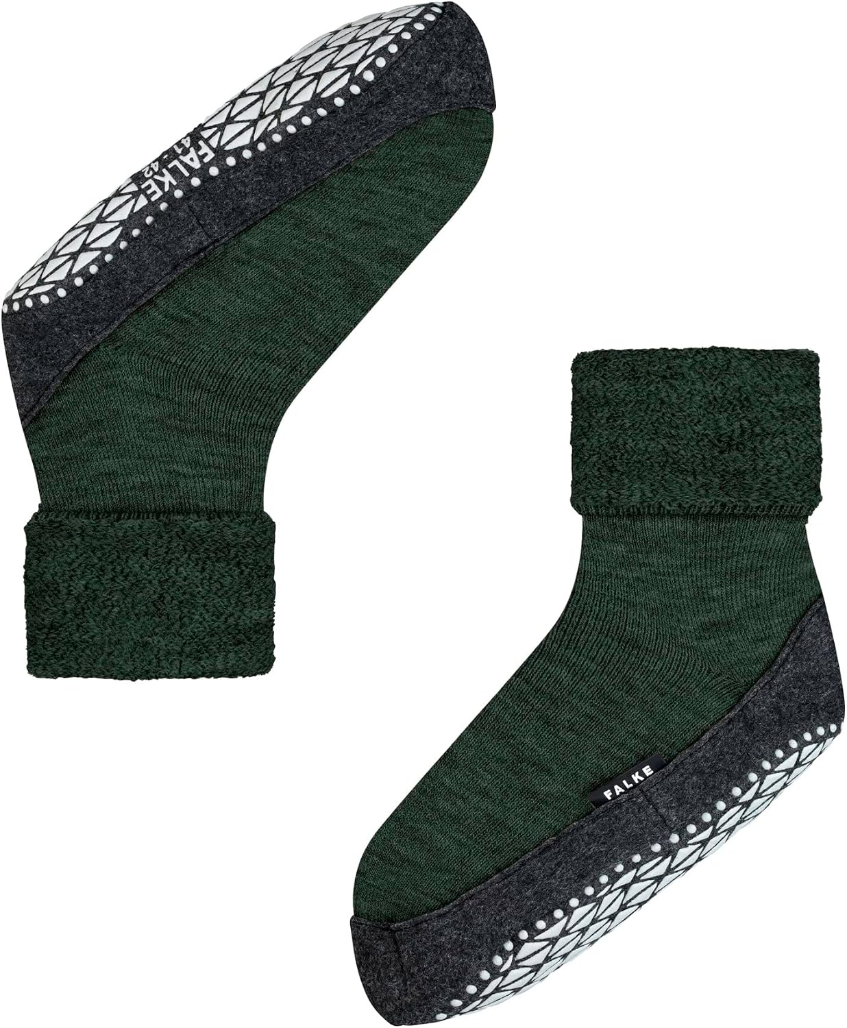 Thumbnail 6 de FALKE Cosyshoe herrtofflor med merinoull, plyschfoder och halkskyddande filtsula