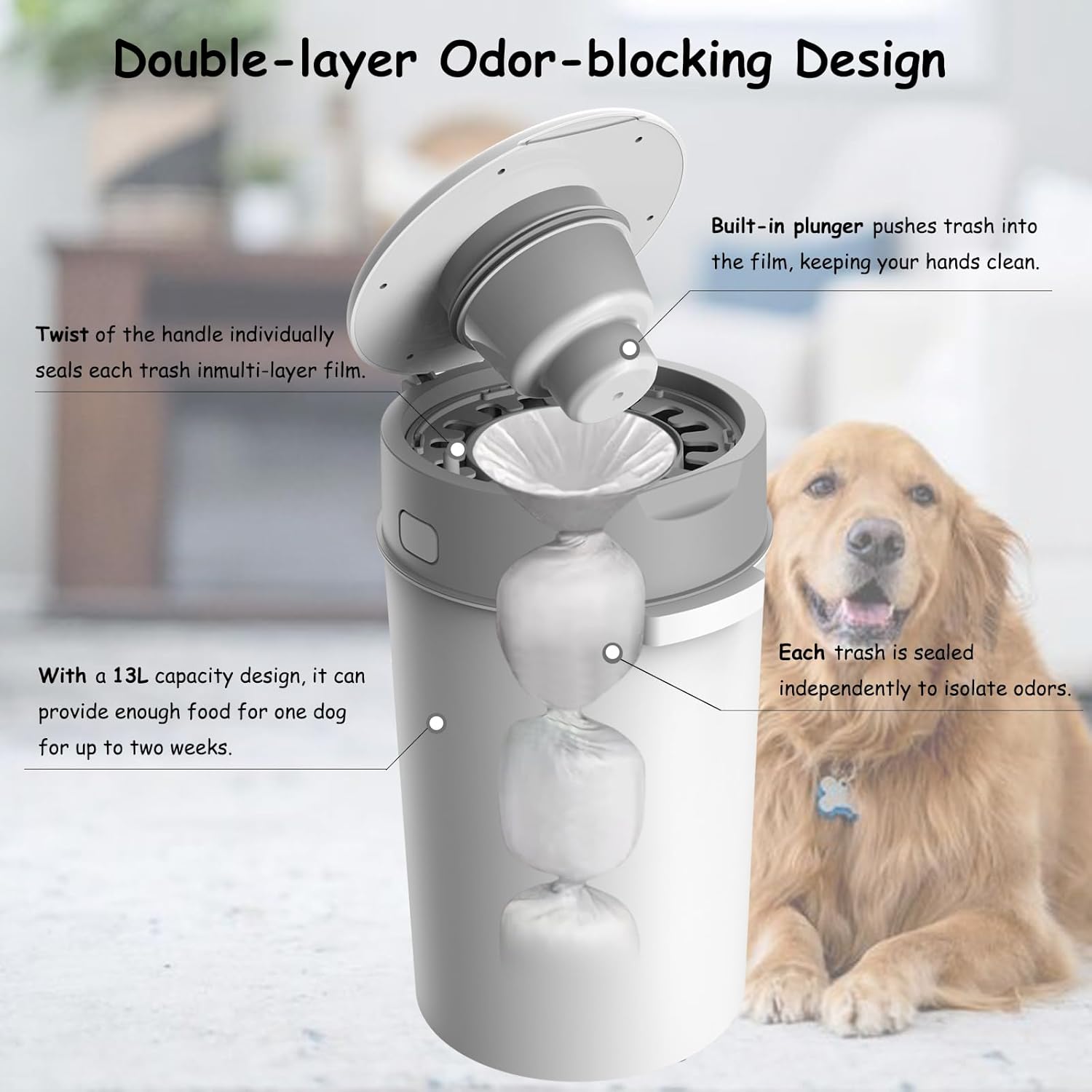 Thumbnail 4 de Olfjurk Pet Trash Can Odour Control