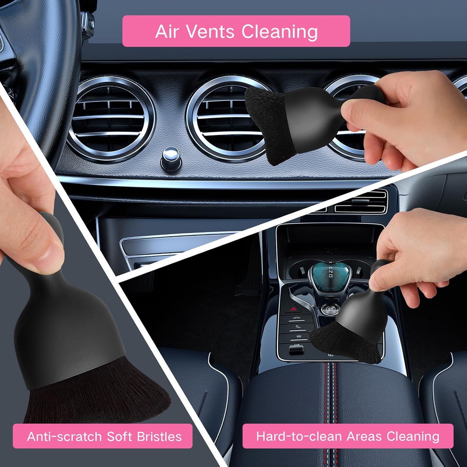 Thumbnail 6 de Qydipclin Windshield Cleaner Kit 10pcs, 4 Pads, Extendable Handle