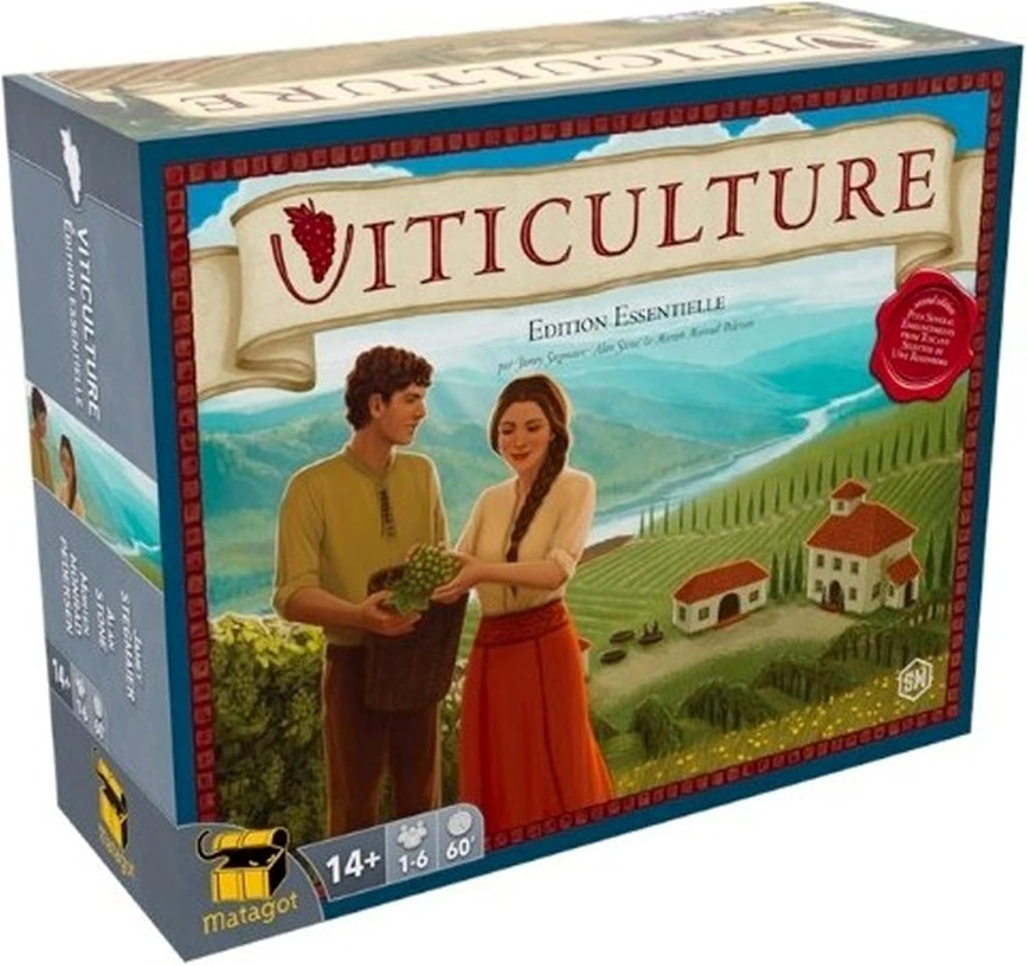 Detalle de Matagot SVIT001059 Viticulture – francuskojęzyczna gra planszowa o winnicy