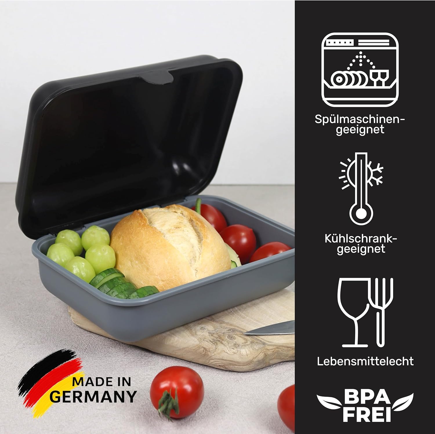 Thumbnail 6 de Blade Brotbox 3er-Set: BPA-freie Lunchboxen, 1200 ml pro Dose – Made in Germany