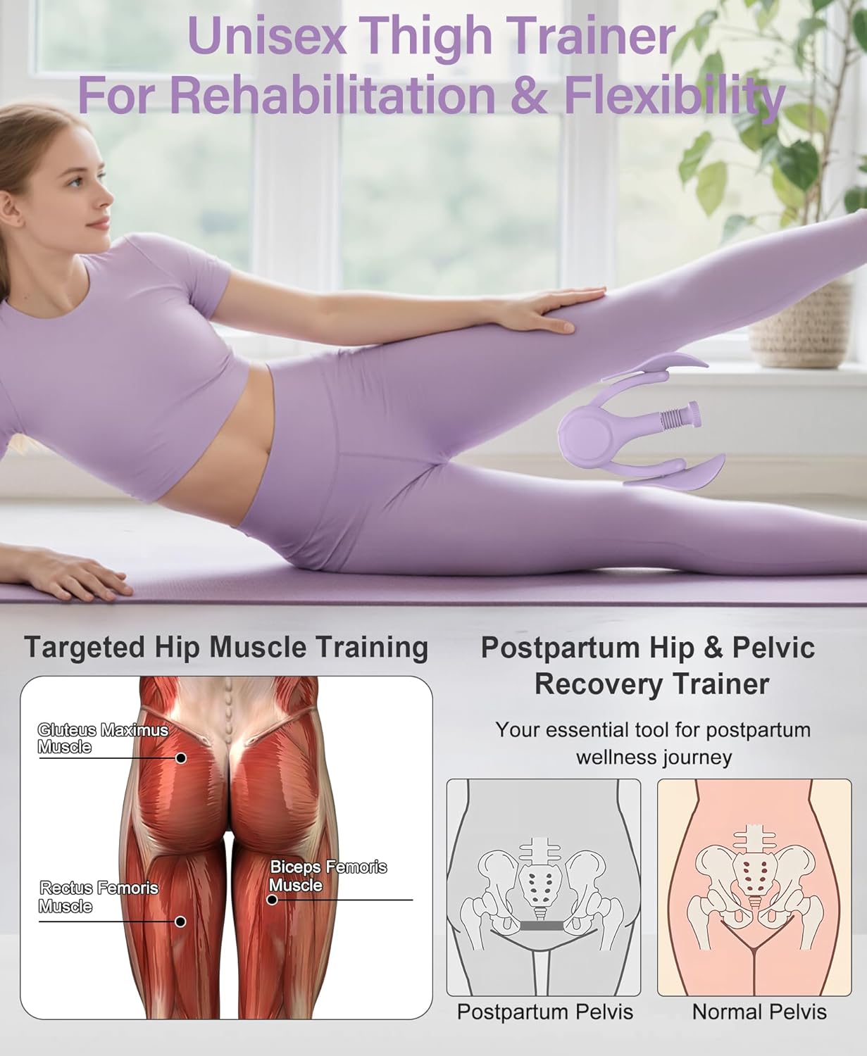 Thumbnail 4 de TINRIEF Pelvic Floor Muscle Trainer 4-in-1 Thigh Exerciser (7–32 kg) for Women and Men