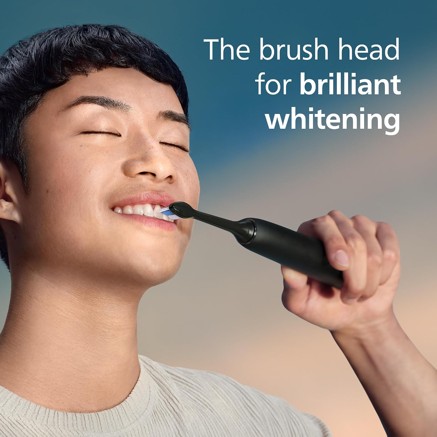 Detalle de Philips Sonicare DiamondClean HX6062/90 Brush Heads, Black, 2-Pack