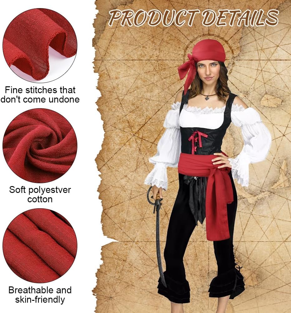 Thumbnail 2 de Alaoo Kit Accessori Pirata Capitano Pirata: bandana e cintura per costume